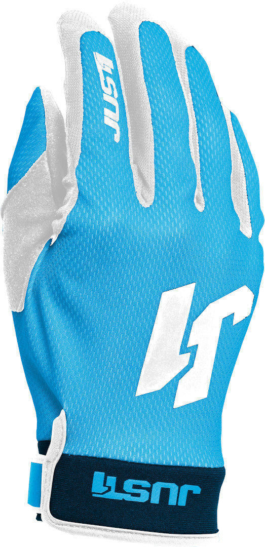Just1 J-Flex Motocross Gloves, white-blue, Size XS, white-blue, Size XS