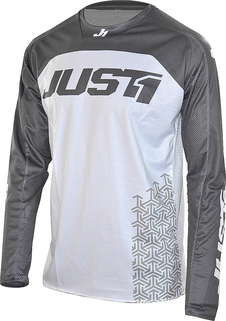 Just1 J-Force Terra Motocross Jersey, grey-white, Size S, grey-white, Size S