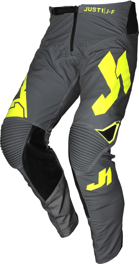 Just1 J-Flex Aria Motocross Hose, grau-gelb, Größe 44, grau-gelb, Größe 44