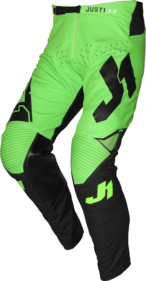 Just1 J-Flex Aria Motocross Hose, schwarz-grün, Größe 52, schwarz-grün, Größe 52