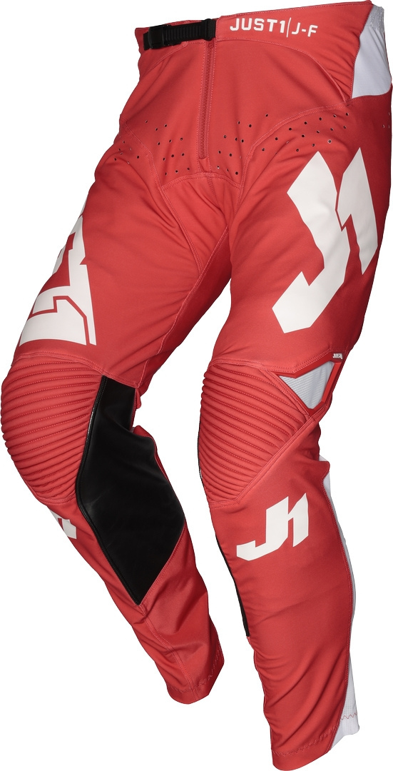 Just1 J-Flex Aria Motocross Hose, weiss-rot, Größe 52, weiss-rot, Größe 52