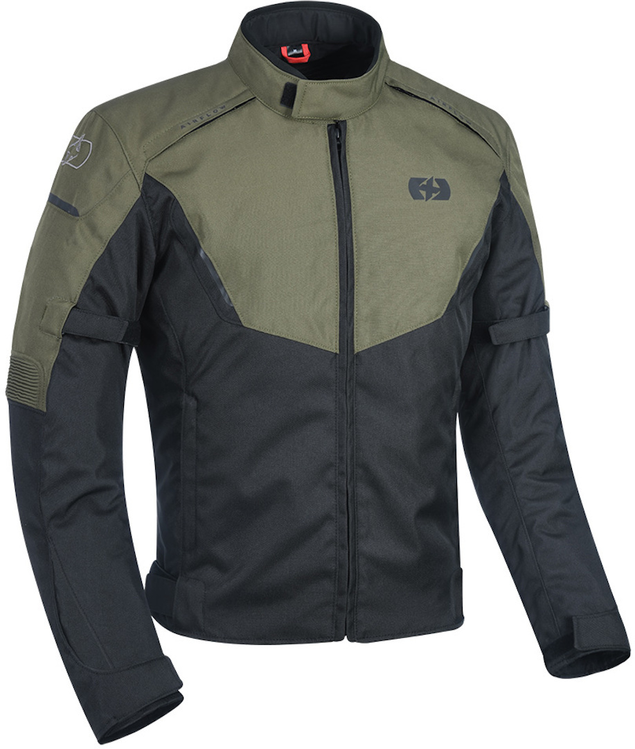 Oxford Delta Motorcycle Textile Jacket, black-green, Size M, black-green, Size M