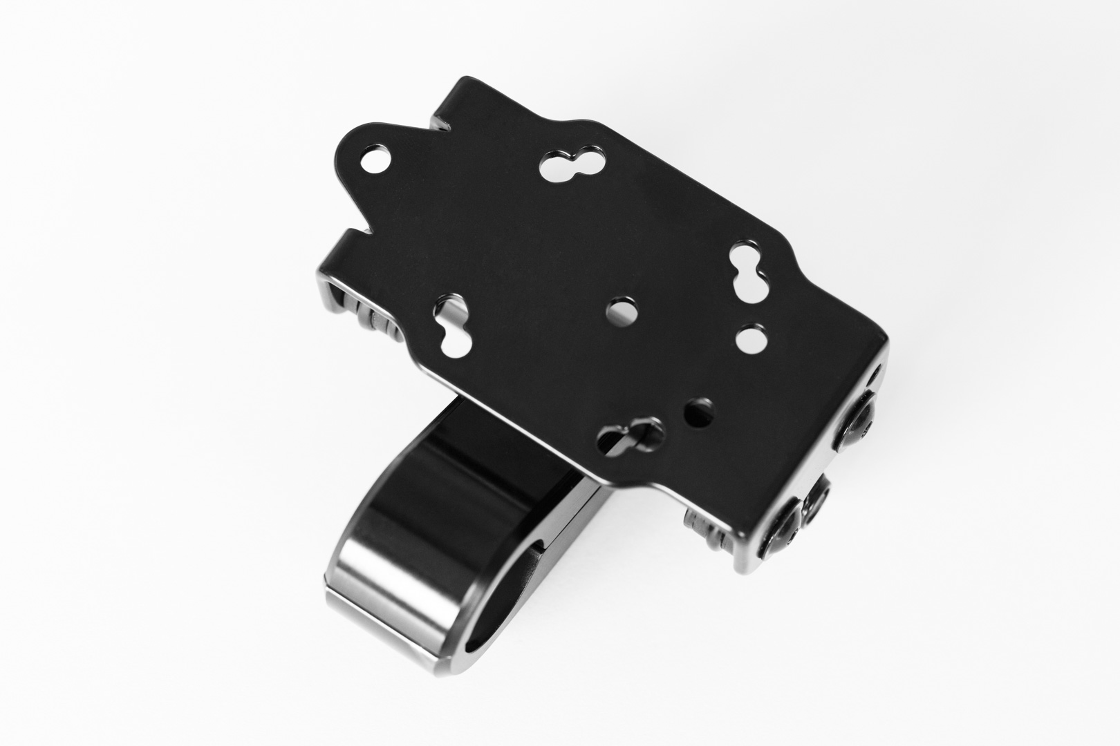 Image of Supporto GPS SW-Motech con morsetto manubrio - Per manubrio Ø 22 mm. Smorzato dalle vibrazioni. Nero., nero