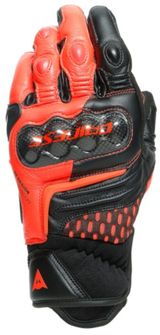 Dainese Carbon 3 Short Motorcykel handsker, sort-rød, størrelse 3XL