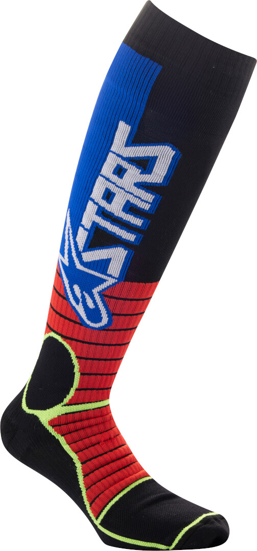 Alpinestars Men's Black Red Yellow Mx Pro Motocross Socks, Black-Red-Yellow, Size S For