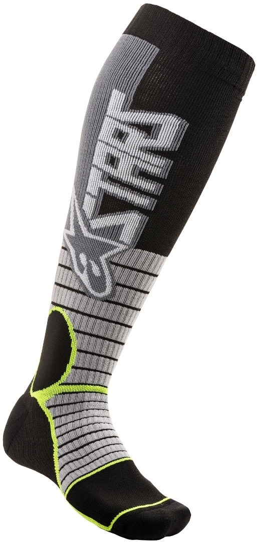 Alpinestars MX Pro Motocross Socks, black-grey, Size L, black-grey, Size L