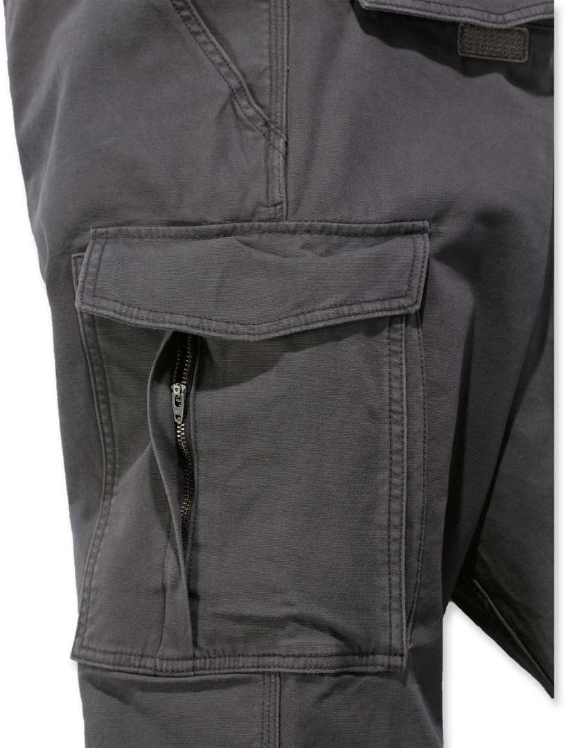 Side view of Carhartt Rigby Cargo Pants, grey, Size 40 for Men