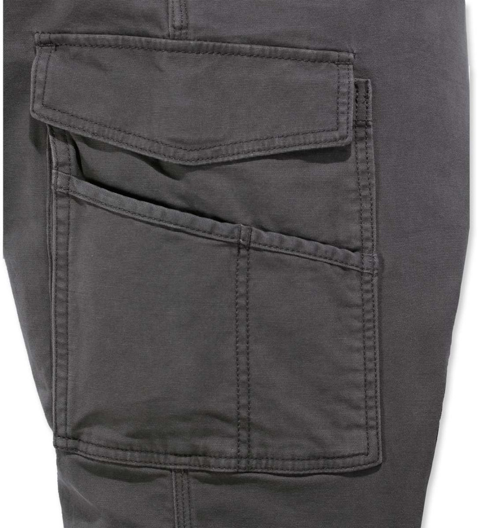 Side view of Carhartt Rigby Cargo Pants, grey, Size 40 for Men
