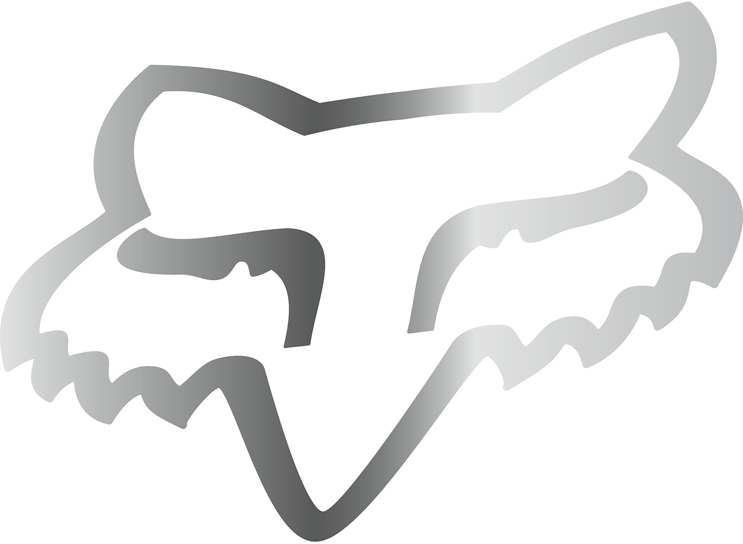 FOX Head TDC 28 autocollant, or-argent