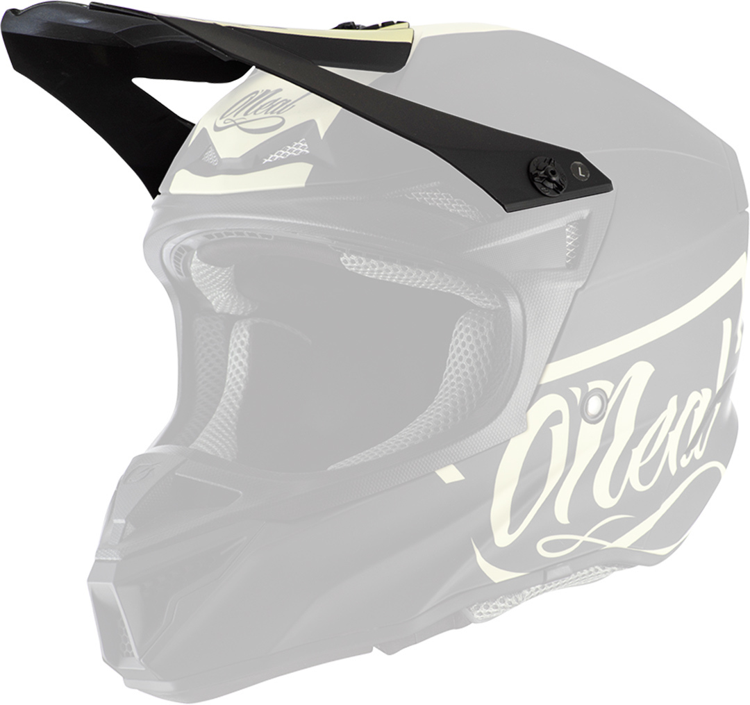 Oneal 5Series Polyacrylite Reseda Helmet Peak, black, black, Size One Size