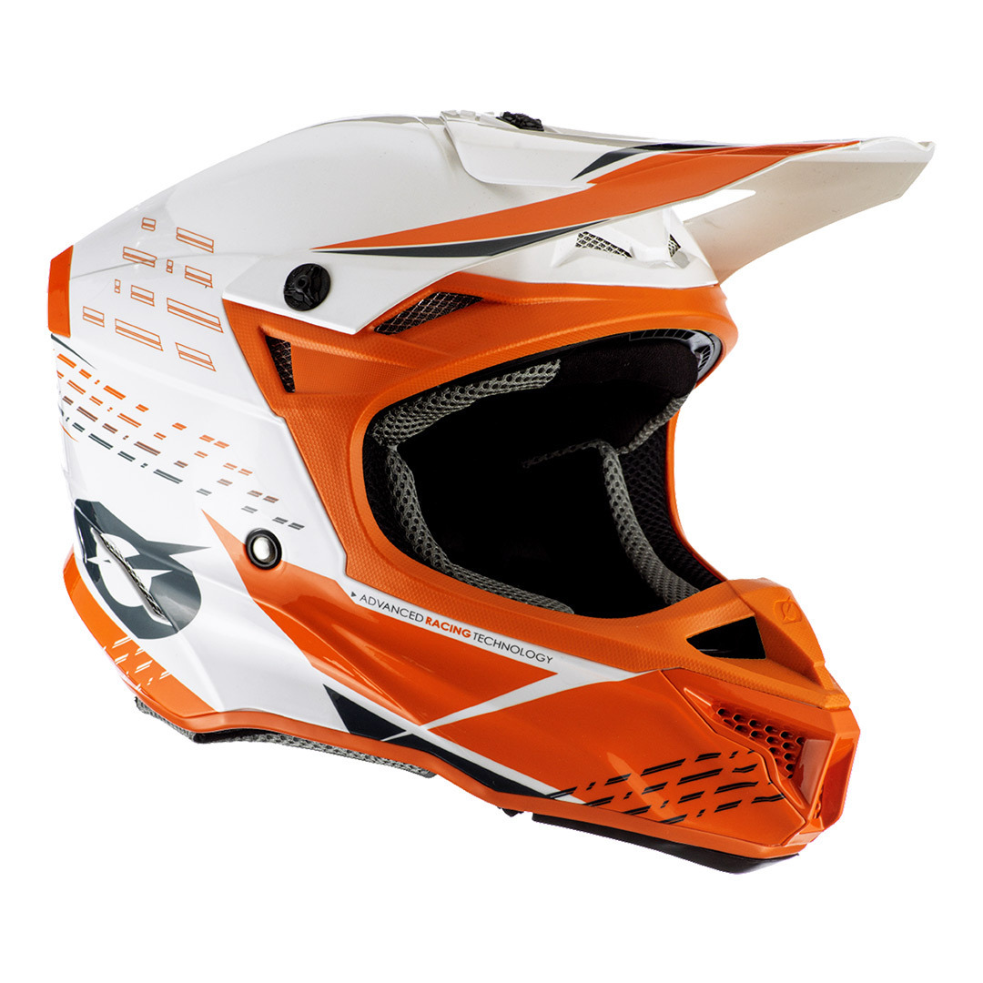 Oneal 5Series Polyacrylite Trace Motocross Helmet, white-orange, Size XL, white-orange, Size XL