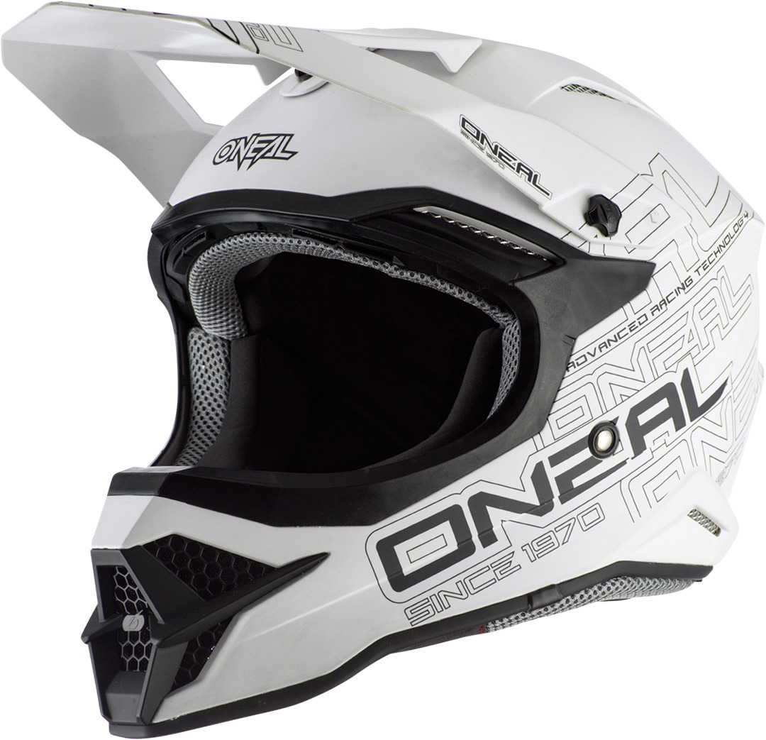 Oneal 3Series Flat 2.0 Motocross Helmet, white, Size XS, white, Size XS