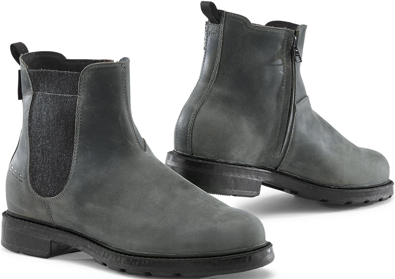 TCX Staten waterproof Motorcycle Shoes, black-grey, Size 42, black-grey, Size 42