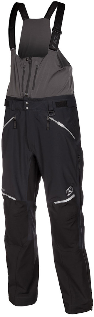 Klim Stealth Bib, black-grey, Size S, black-grey, Size S