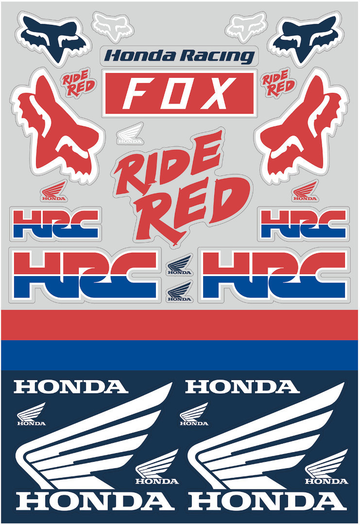 FOX Honda Track Pack Autocollants,