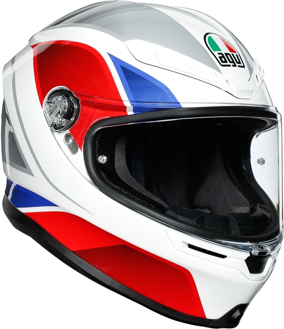 Image of AGV K-6 Hyphen casco, bianco-rosso-blu, dimensione XS