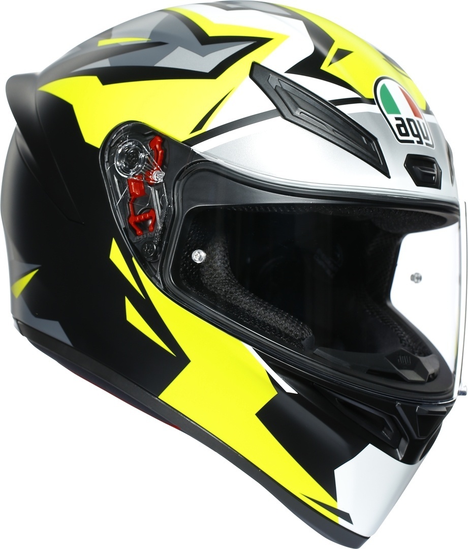 AGV K-1 Mir 2018 Hjälm, svart-gul, storlek XS