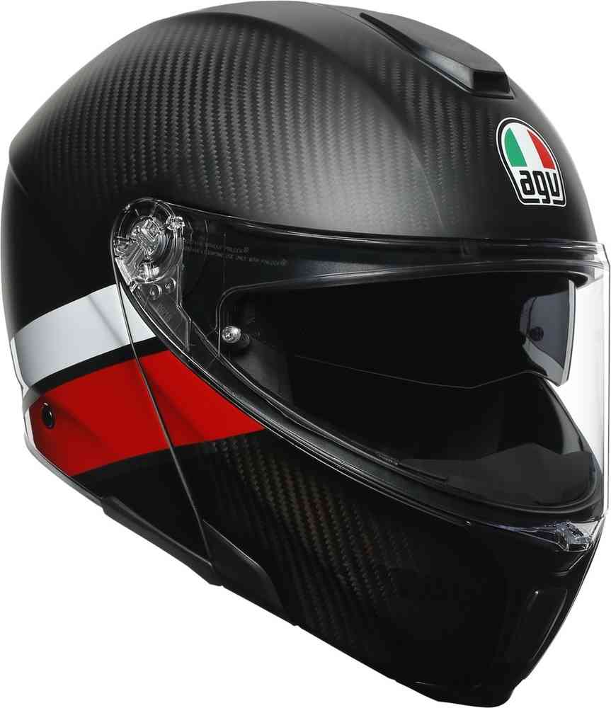 Casco Agv Sportmodular layer carbon sports modular red white xs