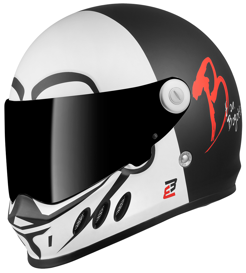 Bogotto SH-800 Mister X Helmet, black-white, Size L, black-white, Size L
