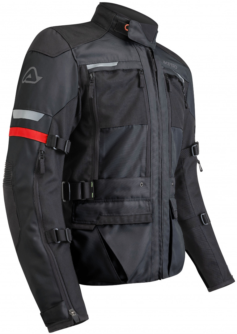 Acerbis X-Tour Motorcycle Textile Jacket, black, Size 3XL, black, Size 3XL