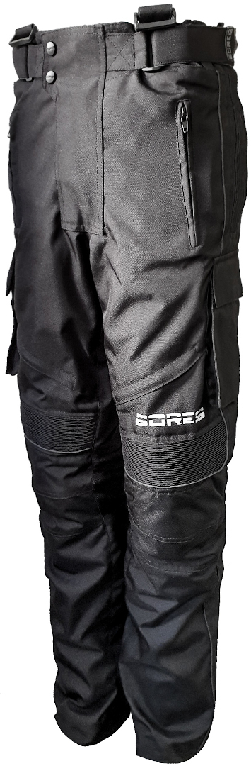 Bores Zip-Tec Motorcycle Textile Pants, black, Size M, black, Size M