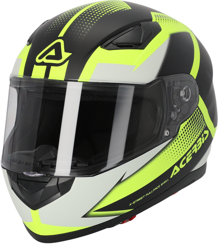 Acerbis Full Face X-Street Helmet, black-yellow, Size M, black-yellow, Size M