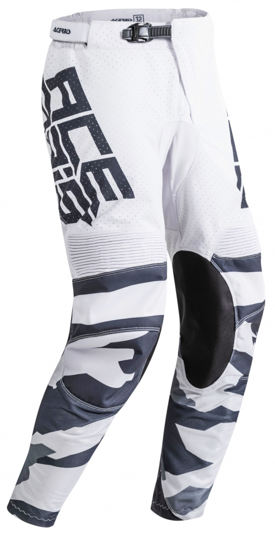 Image of Acerbis Helios Pantaloni Motocross, nero-grigio-bianco, dimensione 30