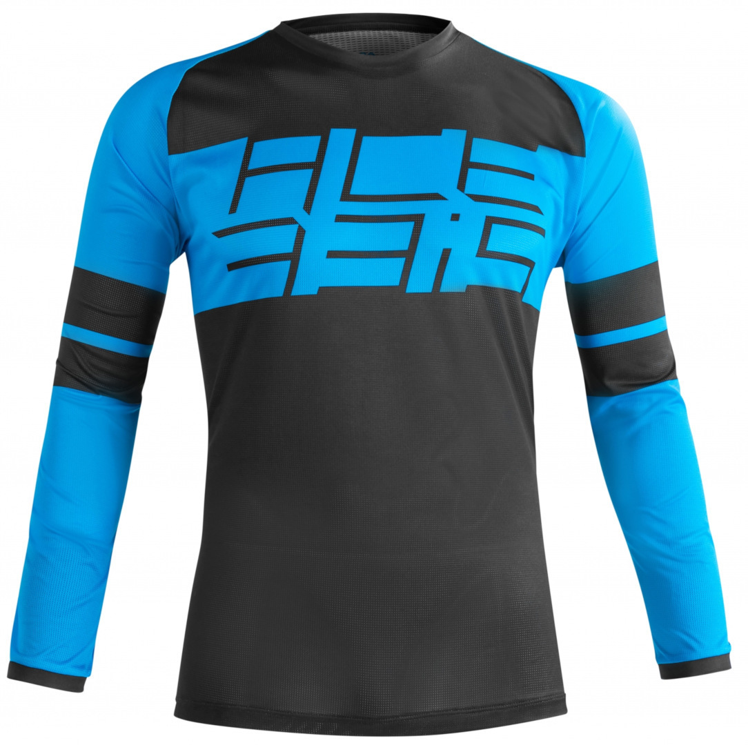 Side view of Acerbis Speeder MTB Jersey, black-blue, Size M for Men
