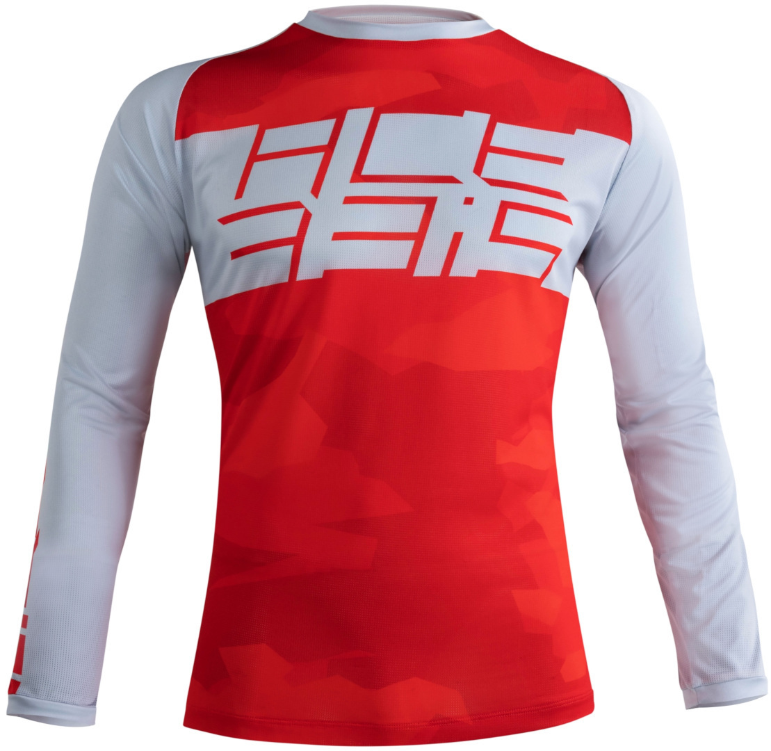 Side view of Acerbis Speeder MTB Jersey, grey-red, Size M for Men