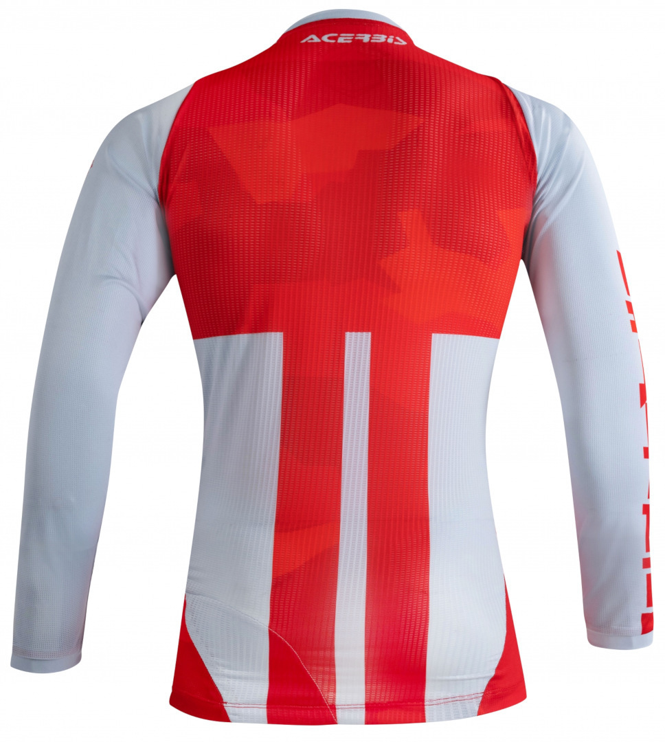 Side view of Acerbis Speeder MTB Jersey, grey-red, Size M for Men