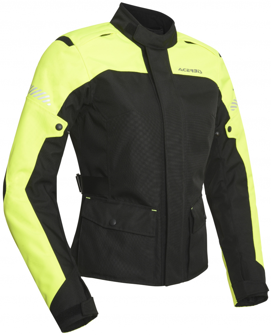 Acerbis Discovery Forest Ladies Motorcycle Textile Jacket, black-yellow, Size 2XL for Women, black-yellow, Size 2XL for Women