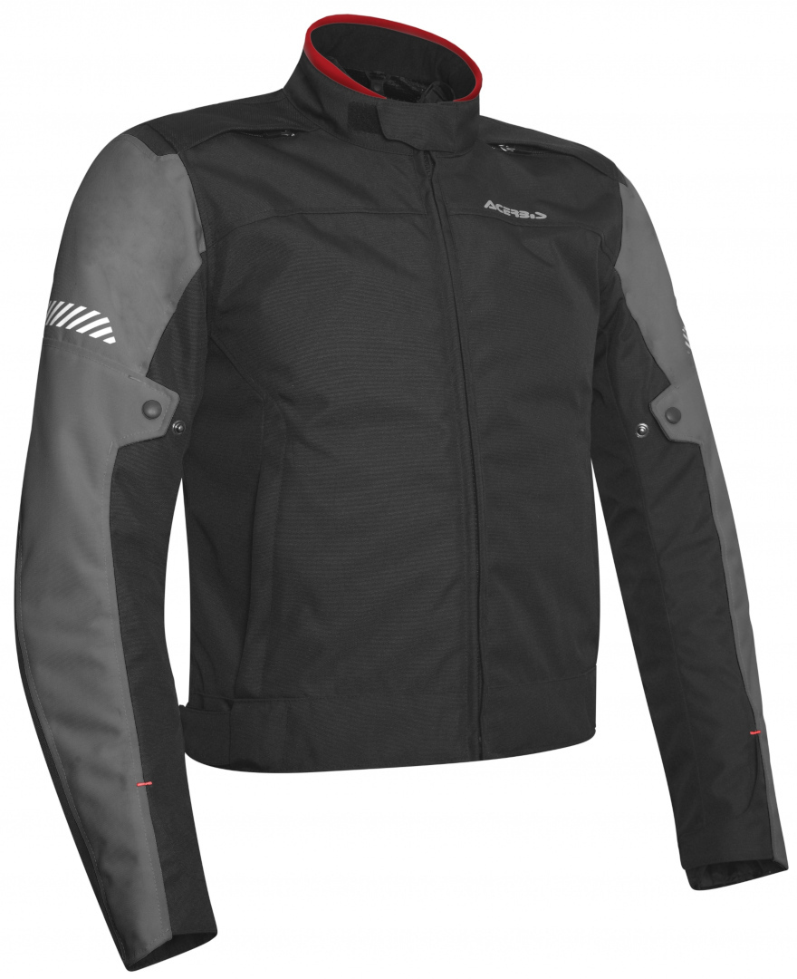 Acerbis Discovery Ghibly Motorcycle Textile Jacket, black-grey, Size L, black-grey, Size L