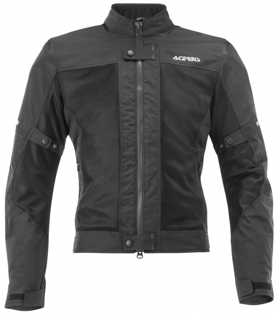 Side view of Acerbis Ramsey Vented Motorcycle Textile Jacket, black, Size 2XL for Men
