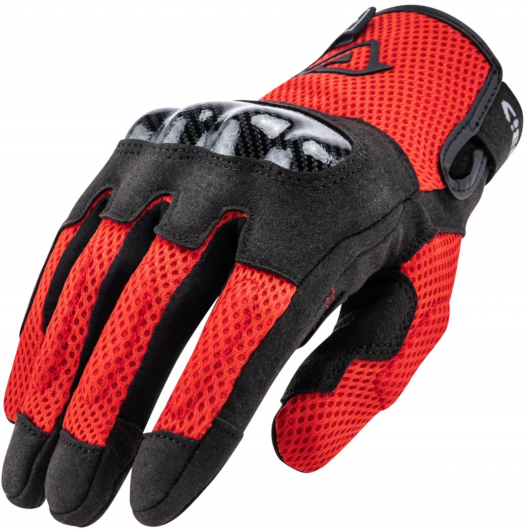 Acerbis Ramsey My Vented Motorcycle Gloves, red, Size M, red, Size M