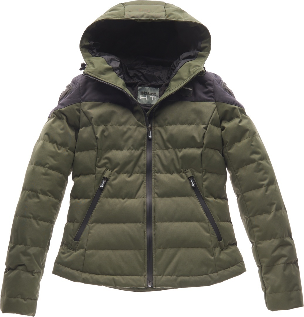 Blauer Easy Winter 2.0 Ladies Motorcycle Textile Jacket, green-blue, Size M for Women, green-blue, Size M for Women
