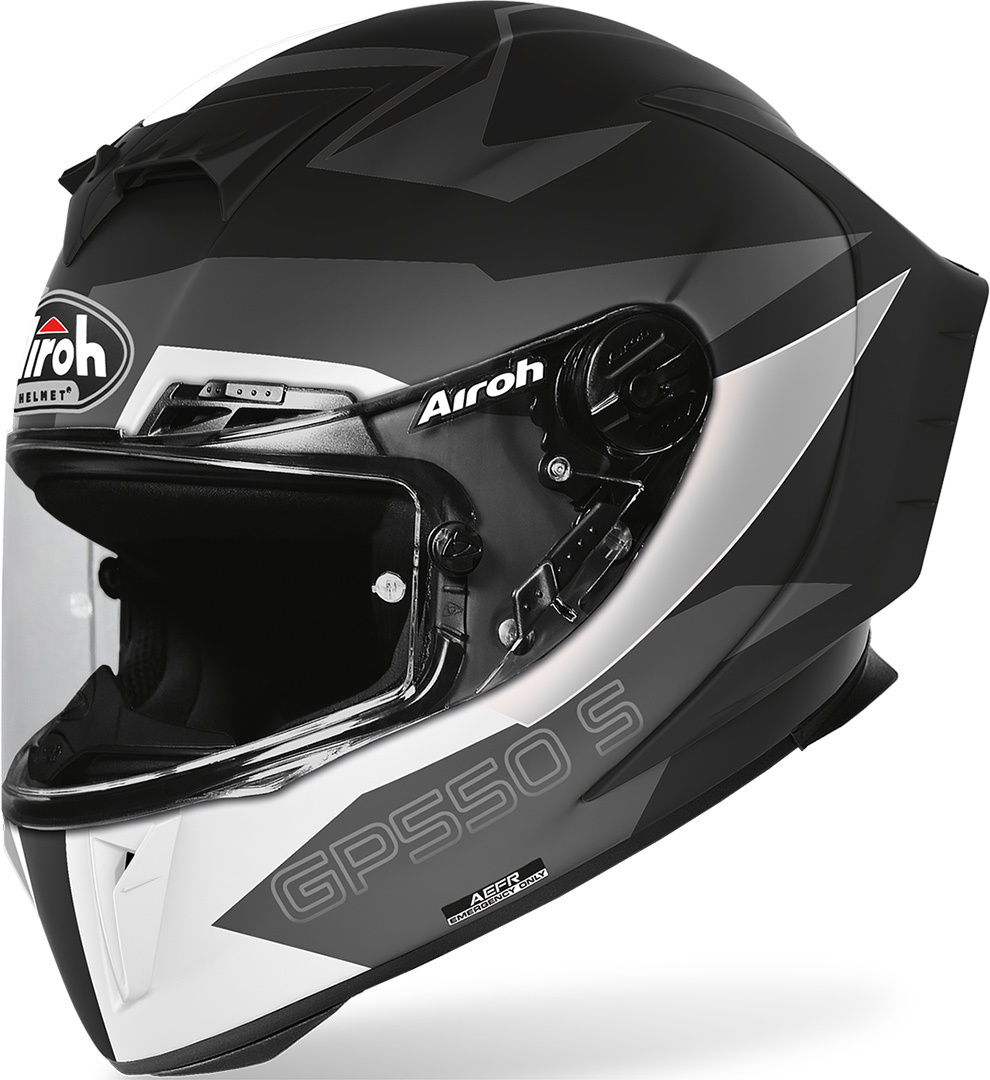 Airoh GP550S Vektor Helm, schwarz-grau, Größe XL, schwarz-grau, Größe XL