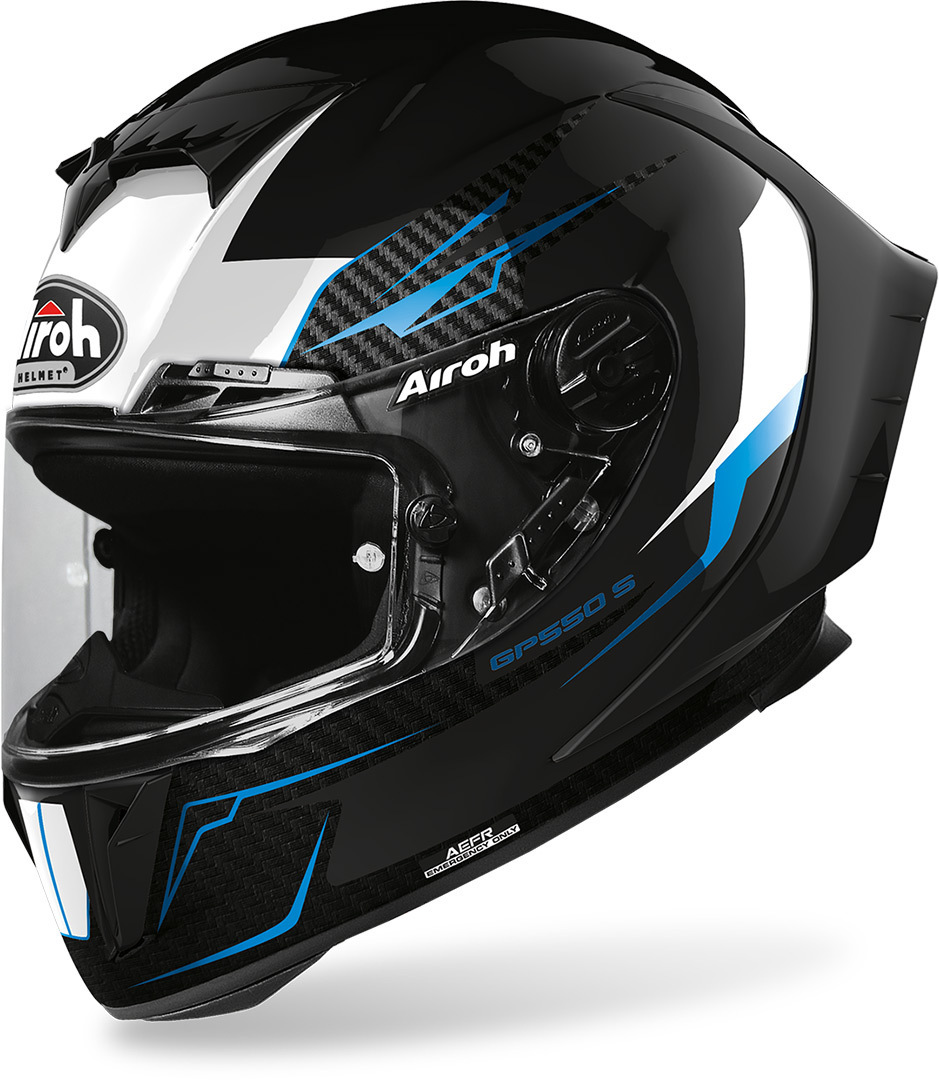 Airoh GP550S Venom Helm, schwarz-blau, Größe XL, schwarz-blau, Größe XL
