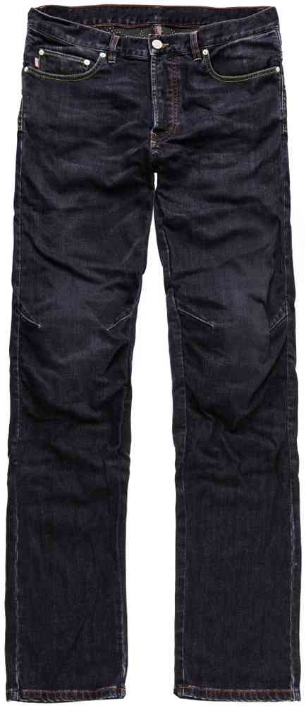 Blauer Bob Donker blauwe motorfiets jeans