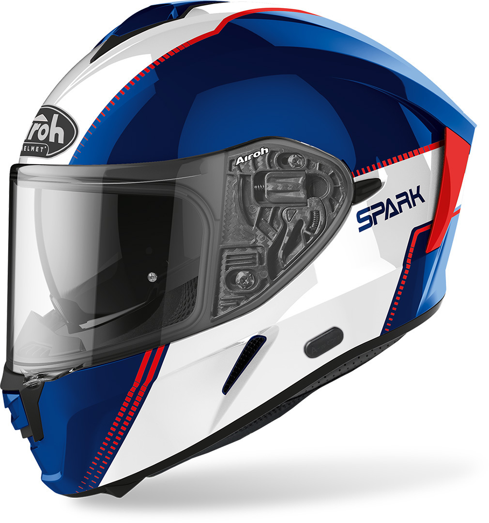 Airoh Spark Flow Helm, rot-blau, Größe XS, rot-blau, Größe XS