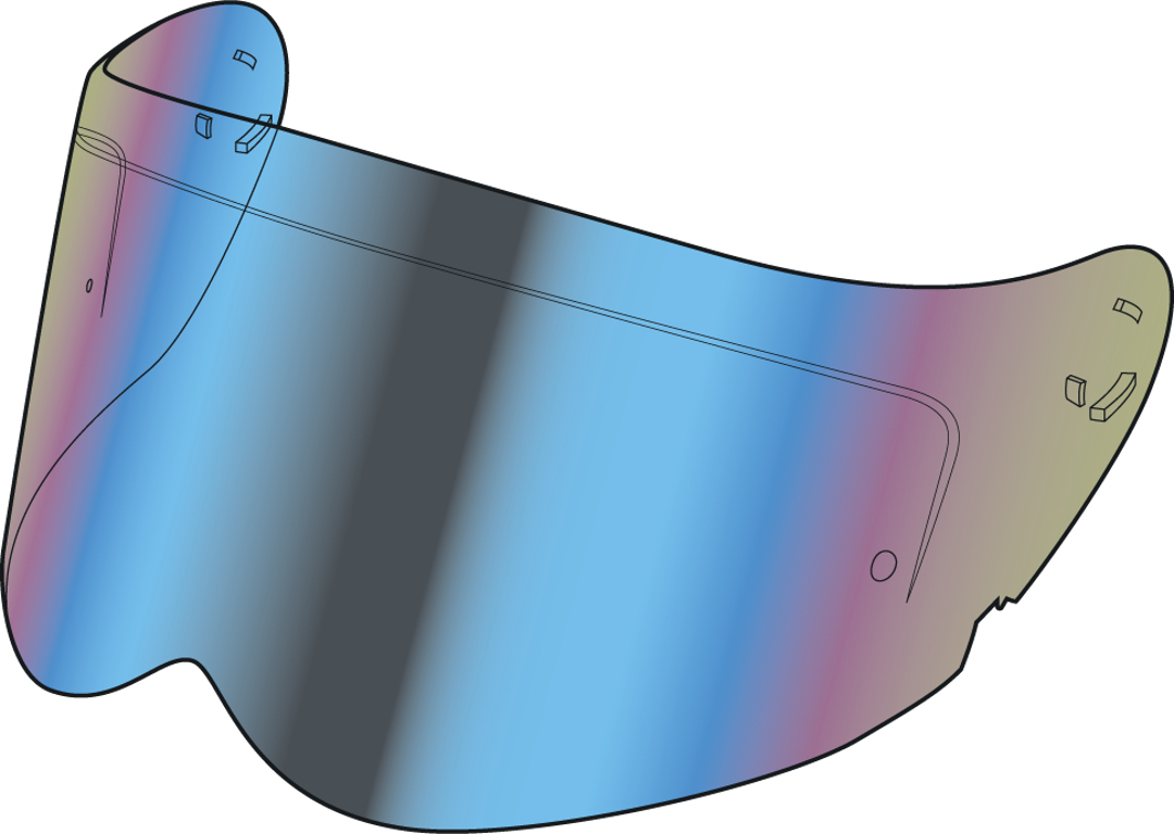 Simpson Venom Visor, silver, silver