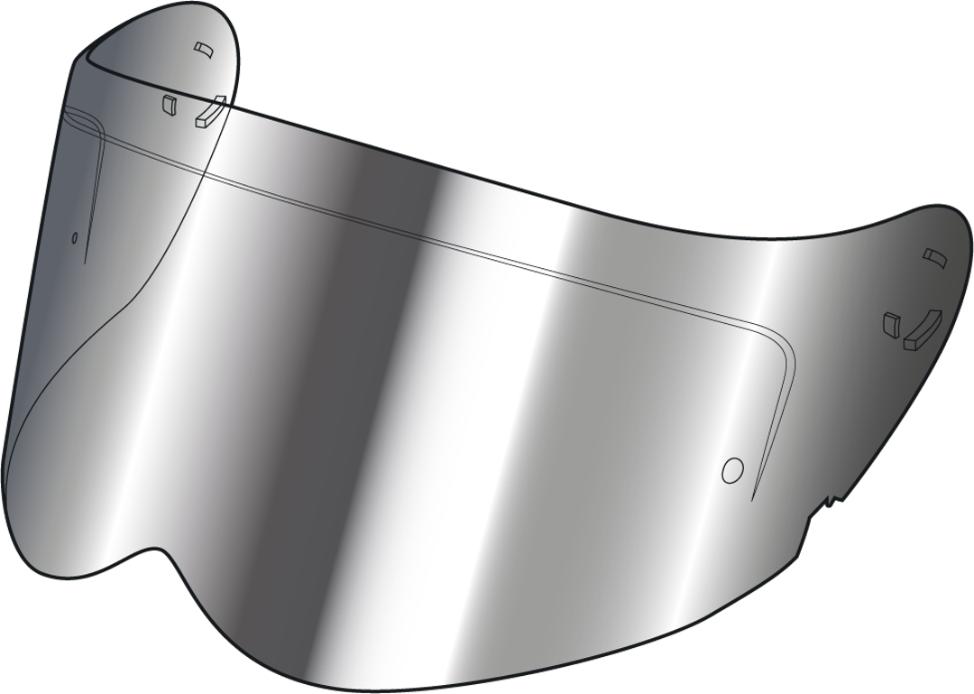 Simpson Venom Visor, silver, silver