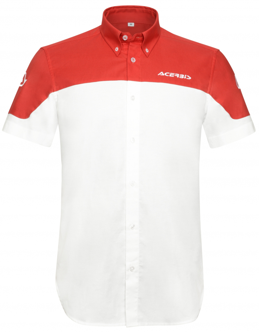 Image of Acerbis Team camicia, bianco-rosso, dimensione M
