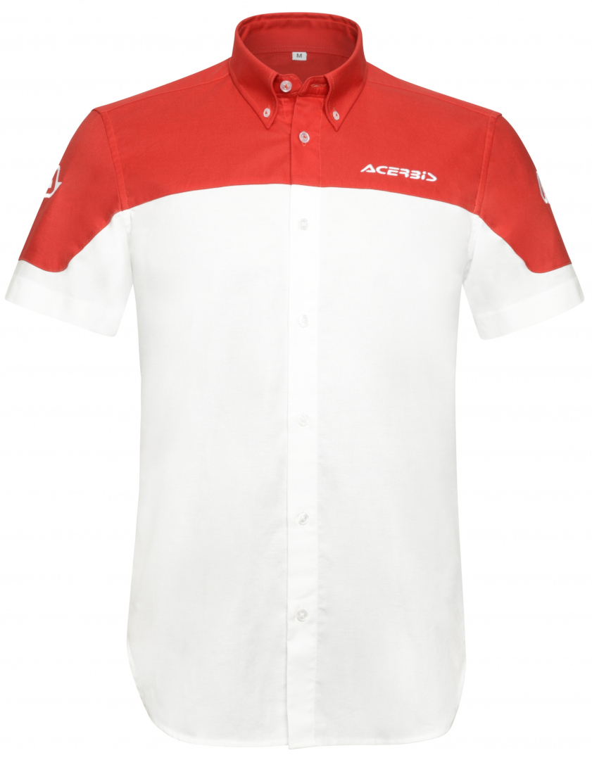 Acerbis Team Shirt, white-red, Size XL, white-red, Size XL