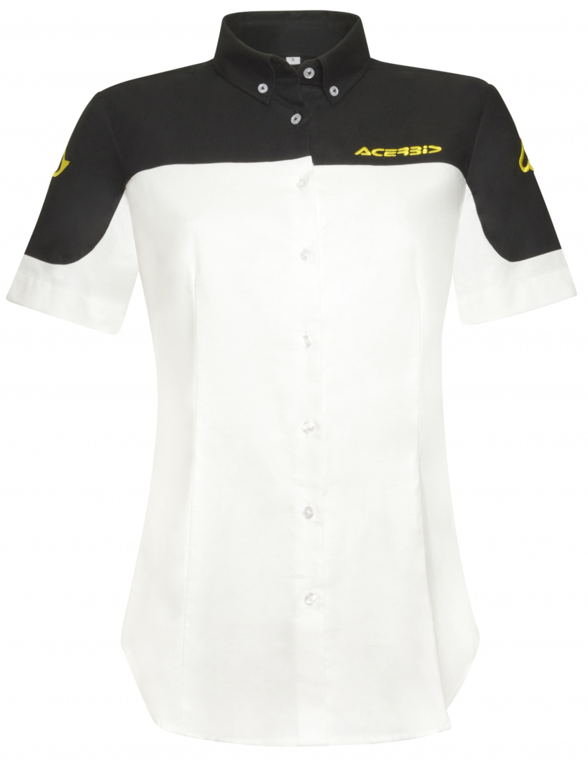 Acerbis Team Ladies Shirt, black-white, Size L for Women, black-white, Size L for Women