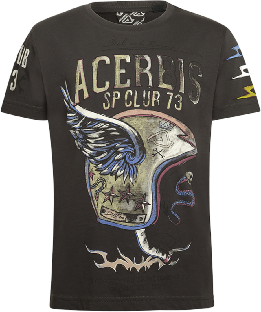 Acerbis Wings SP Club Kids T-Shirt, grey, Size L, grey, Size L