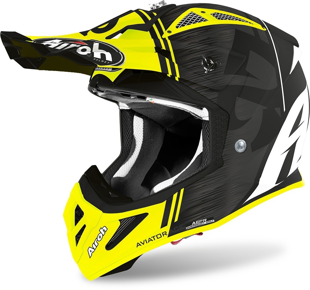 Airoh Aviator ACE Kybon, black-yellow, Size XS, black-yellow, Size XS
