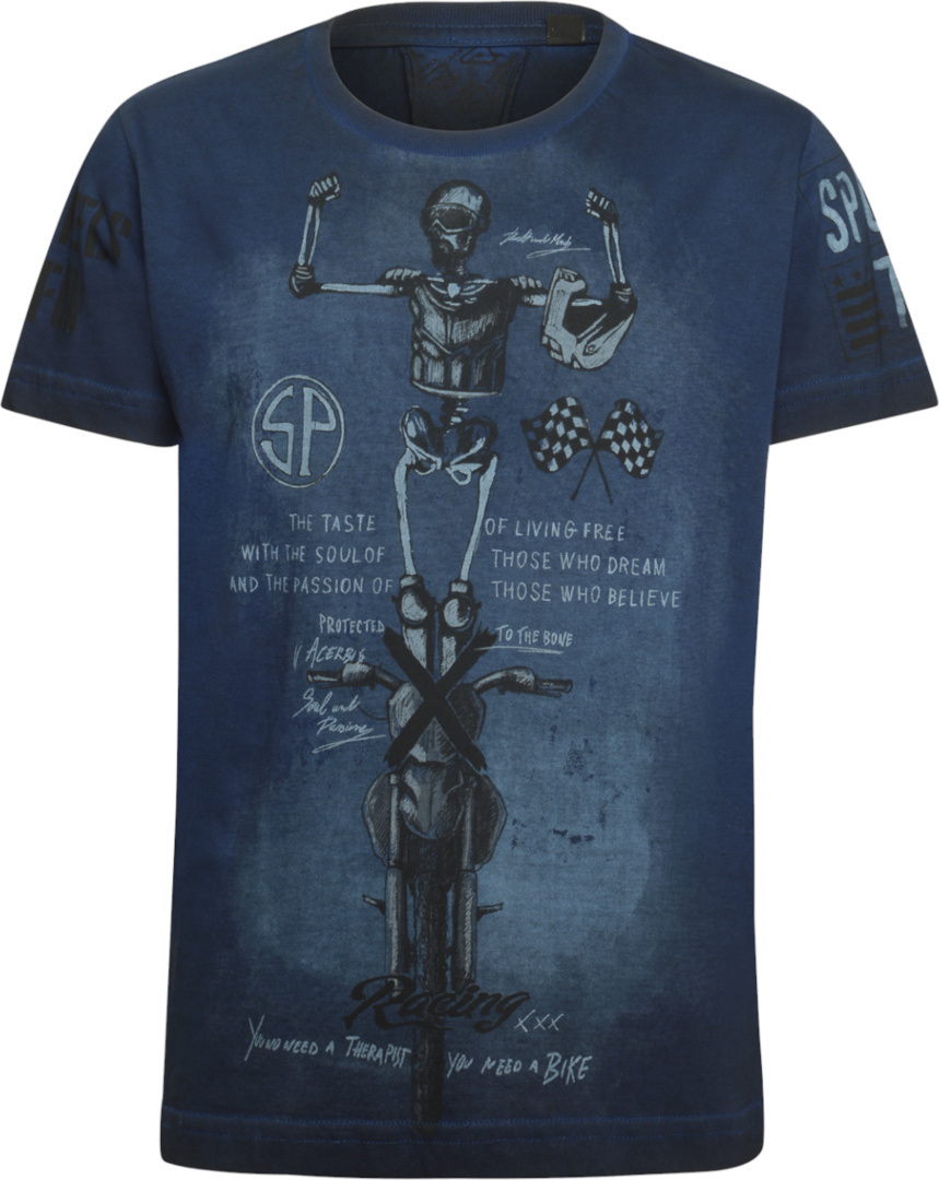 Acerbis Acrobat SP Club Kids T-Shirt, blue, Size L, blue, Size L