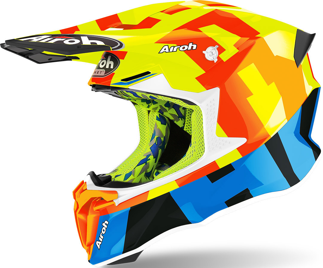 Airoh Twist 2.0 Frame Motocross Helm, gelb, Größe S, gelb, Größe S