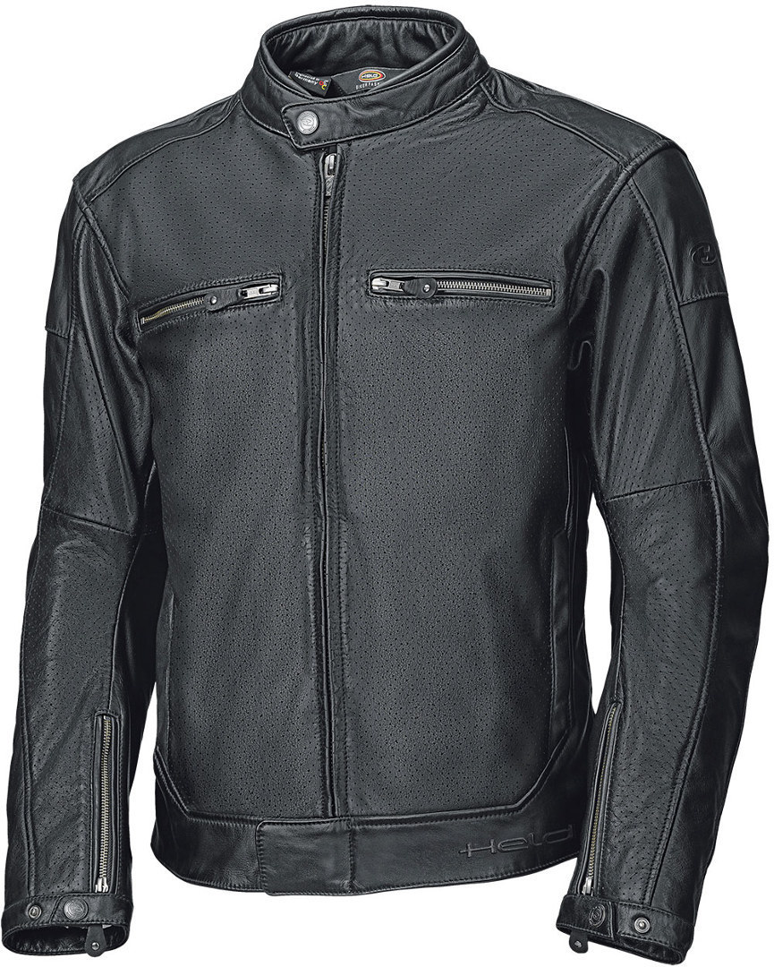 Held Summer Ride Motorrad Lederjacke, schwarz, Größe 54, schwarz, Größe 54