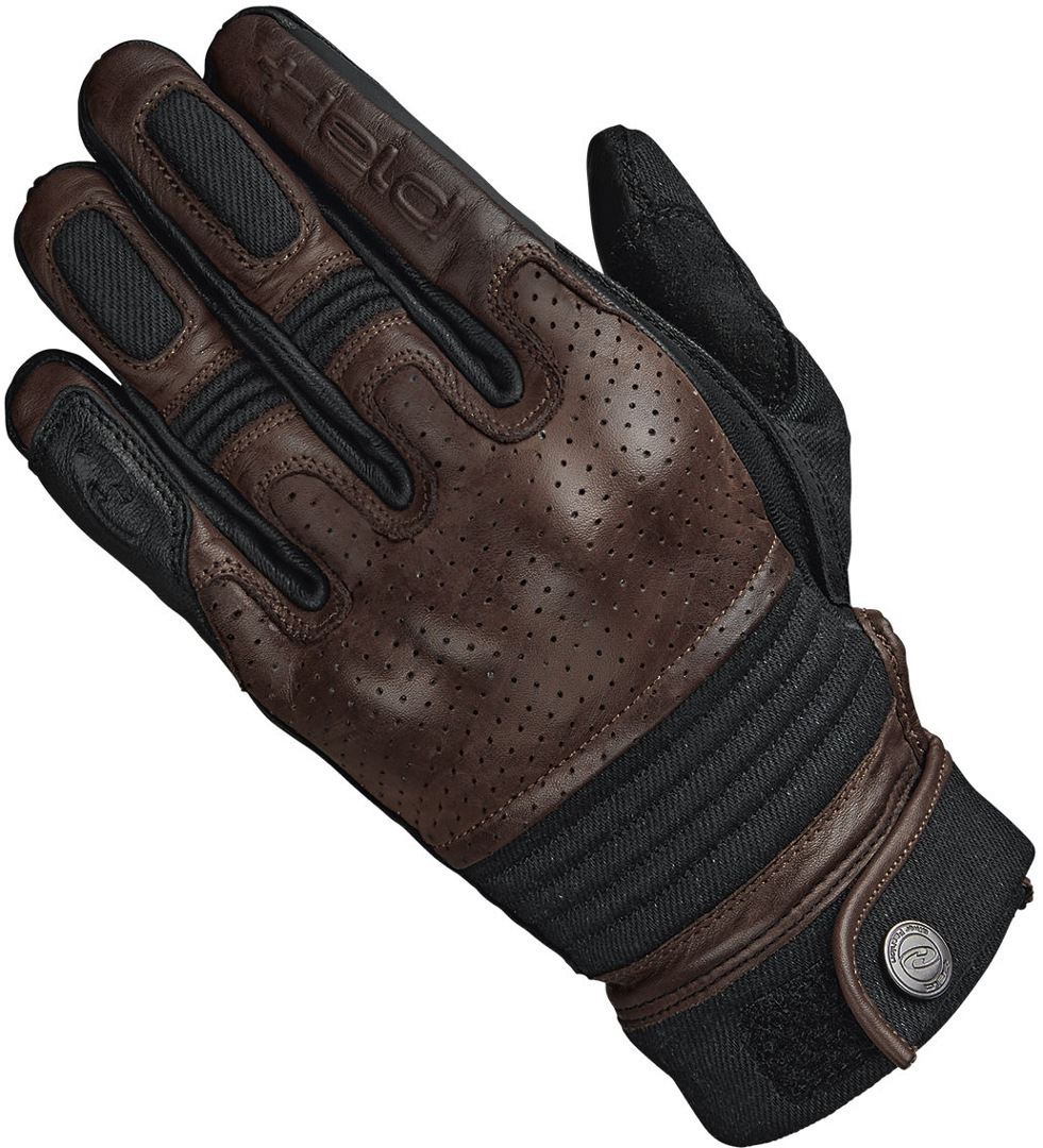 Held Flixter Motorcycle Gloves, black-brown, Size S M, black-brown, Size S M